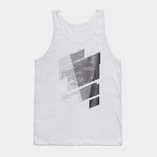 Abstract Wave Portrait Tank Top